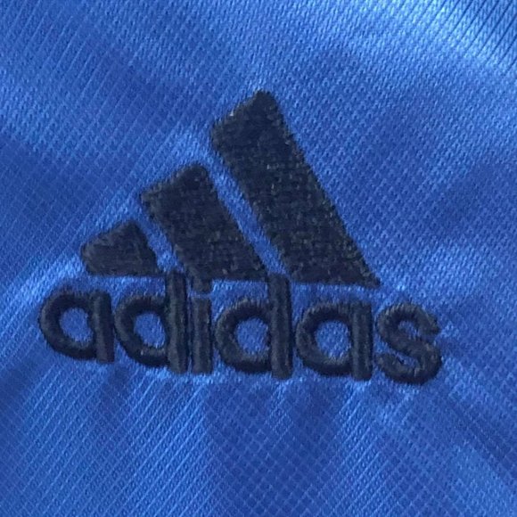 Adidas Woman's  Sz XL Nylon Track Jacket Blue - Picture 4 of 9